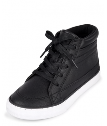 Childrens Place Black High Top Sneakers